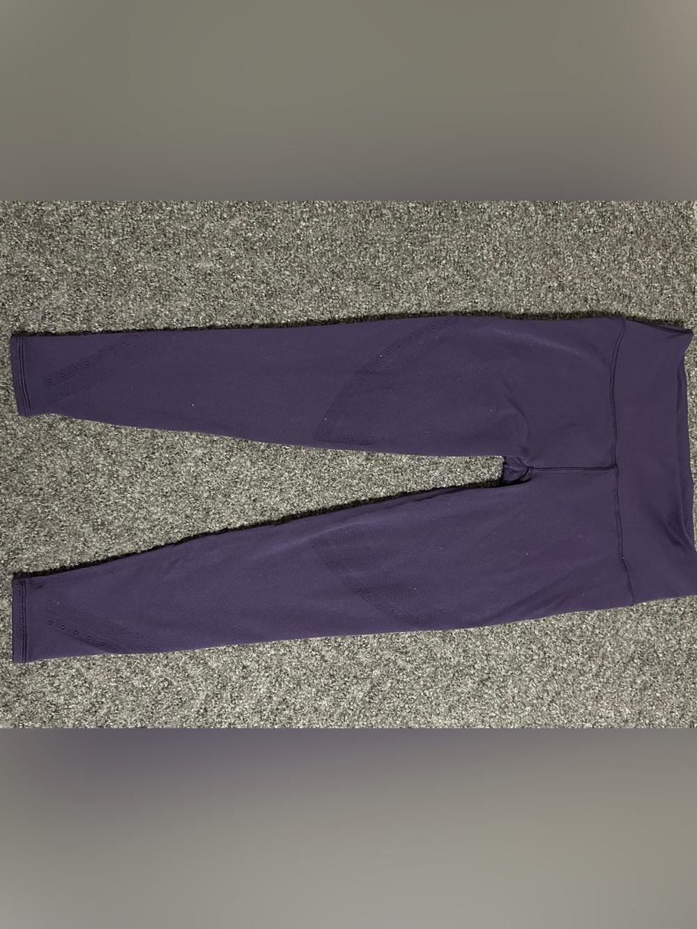 Lululemon Women’s Purple High Rise Leggings Size 10 Perforated Detail